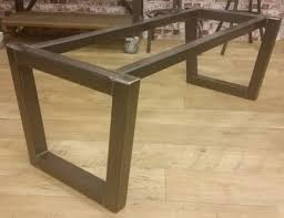 Reference Number Vim08 Contemporary Tapered Leg Steel Base Design Suitable For Coffee Table Height D Steel Table Base Glass Top Table Glass Top Dining Table