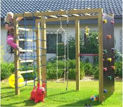 Climbing Frame In The Garden 8211 Make A Fantastic Play Area For The Children Themselves In 2020 Play Area Backyard Backyard Play Backyard For Kids