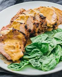 Roasted Pork Tenderloin With Creamy Mustard Sauce Savory Tooth Slow Cooker Pork Tenderloin Creamy Mustard Sauce Tenderloin Recipes