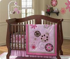 The red side has a machine embroidered lady bug in the corner. Ladybug Crib Bedding Off 58