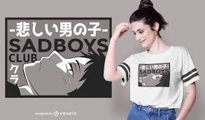 Tons of awesome sad boy anime wallpapers to download for free. Sad Boy Anime T Shirt Design Vektor Download