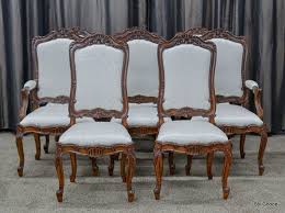 Set Of 8 Dining Chairs Custom Made By Bau Furniture The Chair Set Includes 2 Arm And 6 Side Chairs All With Curved Frames Ivo Chair Chair Set Dining Chairs