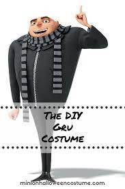 Create Your Own Gru Costume Ready To Be The Most Liked Super Villain This Halloween This Gru Costume Gru Costume Diy Minion Costume Minion Halloween Costumes