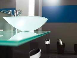 In this page see how you can use cast glass, etched glass, frosted and back painted glass to create a memorable statement in these highly used spaces. Glass Top Bathroom Vanity Youtube