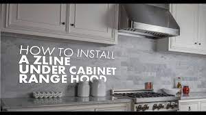 This simple installation technique can. How To Install Your Zline Under Cabinet Range Hood Youtube