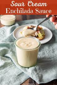 Sour Cream Enchilada Sauce Is Not Only Easy To Make But It Is Delicious And Versatile Drape In 2020 Sour Cream Enchiladas Sour Cream Enchilada Sauce Enchilada Sauce