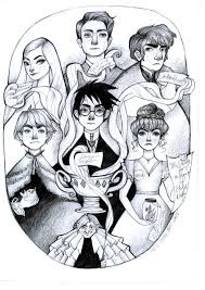 Harry Potter And The Goblet Of Fire Original Pencil Drawing Etsy Garri Potter Risunki Hogvarts Illyustracii Garri Potter