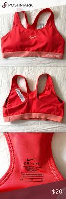 Red Nike Pro Sports Bra Top Size Medium Red Nike Pros Nike Pro Sports Bra Sports Bra