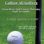 Llano River Golf Course Thursday Night Scramble