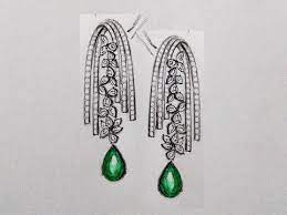 Feb 19, 2015 · how to draw an earring step 1. Long Earrings Long Dangling Diamond Earrings Pencil Sketching Design Youtube