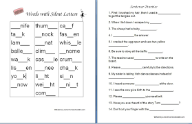 Spelling Silent Letters Reading Foundational Skills Letter Worksheets Learning Phonics