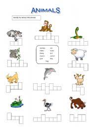 Animals Identification Esl Worksheet By Usedatwork
