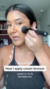 How I apply cream bronzer. This bronzer from @dibsbeauty is everything!  #dibsbeauty #dibs #desertislandduo #creambronzer #creambronzers  #cleanmakeup #cleanbeauty #cleanbeautytok #easymakeup ...