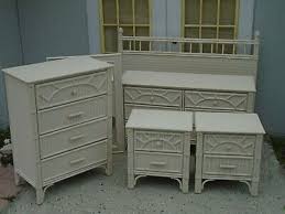 Henry Link Fretwork Faux Bamboo Bedroom Set Dresser Queen Size Wicker Bamboo Bedroom Bedroom Furniture Furniture