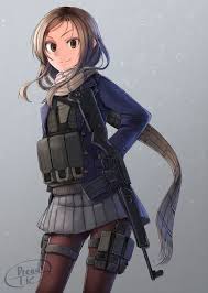 Art Of War Manga Girl Anime Military Military Girl