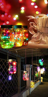 30 Christmas Lights Decoration With Mason Jars Magment Decorating With Christmas Lights Christmas Jars Colored Christmas Lights