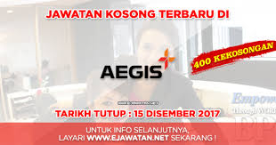 (formerly aegis secure data solutions & g4s secure data solutions sdn. Aegis Bpo Malaysia Sdn Bhd 15 Disember 2017 Jawatan Kosong 2021