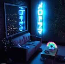 Midnight Nostalgia Tumblr Neon Room Night Aesthetic Aesthetic Rooms