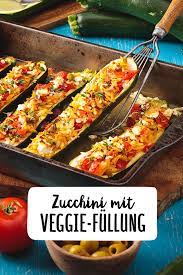 zucchini mit veggie fullung rezept rezept gefullte zucchini vegetarisch rezepte vegetarische rezepte