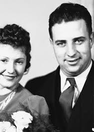 Restored film negative from December 1940 couple photo