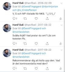 Hanif bali is a controversial figure in swedish politics. Hanif Bali Auf Twitter Dodstrott Pa Polarisering
