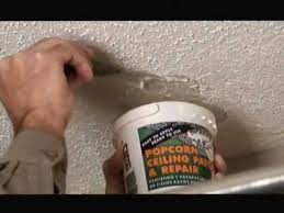 Sep 14, 2018 · how to repair a popcorn ceiling that has peeled step 1. Popcorn Ceiling Patch Repair Video Youtube