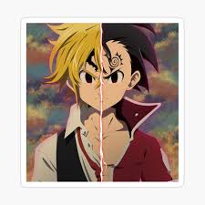 Akira kawashima and yusuke inoue as demons serving zeldris,. Seven Deadly Sins Meliodas Zeldris Poster By Cassidycreates Redbubble