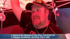 Campbell's Soup delivers cans to Indiana man who refuses to leave rooftop  until the Bengals win