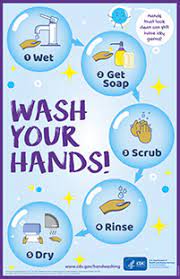 You should lather and scrub your hands for at least 20 seconds before rinsing and drying your hands. Posters Handwashing Cdc