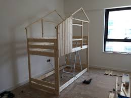 Make An Indoor Playhouse Bunk Bed Ikea Mydal Hack Play Houses Bunk Beds Indoor Playhouse