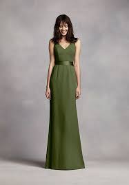 White By Vera Wang Collection Olive Green Bridesmaid Dresses Davids Bridal Bridesmaid Dresses Vera Wang Bridesmaid Dresses