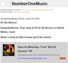 The Silvers Congratulations You Are 1 In The Charts