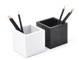 Pencil pull holder black xl. Tebe Vintage Square Pencil Holder Elephant Coral Limited Edition Pens Fine Stationery Luxury Desk Accessories Rare Prints