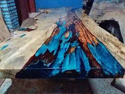 Stock Clearance Live Edge Resin Wood Dining Table Table 2 Of 2 Napady Na Nabytek Dilny Bytovy Design