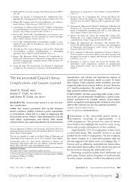 Moderkagen øger sin effektivitet, så. Pdf The Incarcerated Gravid Uterus Complications And Lessons Learned