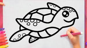 Comment dessiner une tortue facilement - YouTube