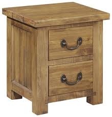 Regatta Rustic Pine 2 Drawer Bedside Cabinet