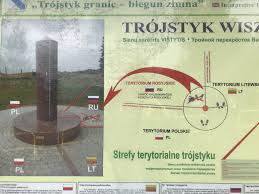 Bolcie, trójstyk granic polskiej, litewskiej i rosyjskiej w pobliżu słupa granicznego nr 1987 w miejscowości bolcie, zbiegają się granice polski, litwy i rosji (ściśle mówiąc należącego do niej tak zwanego obwodu kaliningradzkiego). Wisztyniec Trojstyk Trzech Granic Panstwowych Podlaskie24