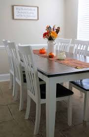 chalk paint dining table makeover (diy