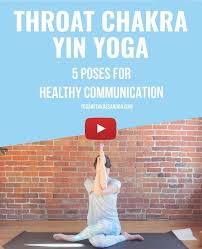 5 Yin Yoga Poses For The Throat Chakra Yoga With Kassandra Blog Yin Yoga Poses Yin Yoga Chakra Yoga