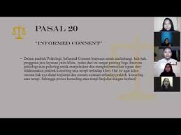 Memberikan edukasi kepada pasien dan keluarganya dengan benar 3. Informed Consent Psikolog Kode Etik Kelompok 3 Rombel 2 Angk2020 Youtube