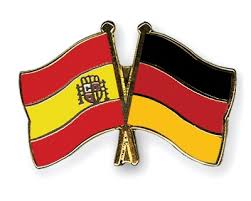 Coat of arms of germany.svg: Crossed Flag Pins Spain Germany Flags