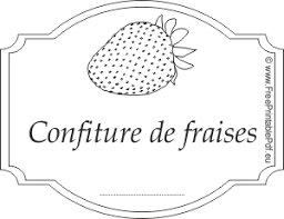 Etiquette Pour Confiture De Fraises Gratuit Pdf Imprimable En 2020 Confiture Fraise Etiquette Confiture Confiture