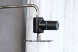 Moxie 2.5 gpm shower head with waterproof speaker featuring bluetooth wireless technology and sound by harman kardon let superior sound wash over you, with the let superior sound wash over you, with the moxie showerhead and wireless speaker. Shower Power Is A Water Powered Shower Head Speaker For Bathroom Audio The Verge
