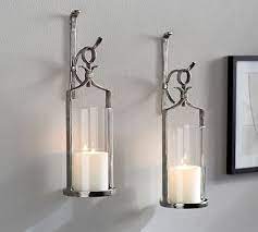 Vintage burwood 15 taper candle holder wall sconces 2199 silver plastic lattice. Artisanal Wall Mount Candleholder Silver Wall Mounted Candle Holders Candle Wall Sconces Candle Holder Wall Sconce