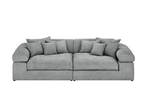 4 sitzer sofa susses leinen grun grau biarritz home spirit. Smart Big Sofa Lianea Silbergrau Mobel Hoffner