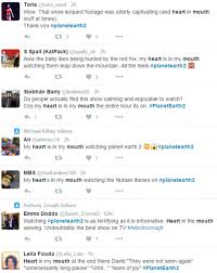 Find out where planet earth ii is streaming, if planet earth ii is on netflix, and get news and updates, on decider. Planet Earth Ii Viewers Take To Twitter To Reveal Their Emotional Rollercoaster Daily Mail Online