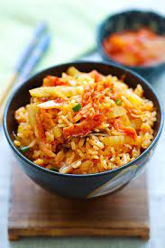 Easy Korean Style Kimchi Fried Rice Recipe Kimchi Fried Rice Fried Rice Asian Recipes