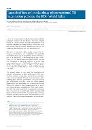 Greenfile is a free research database covering all aspects of human impact to the environment. Eurosurveillance Launch Of Free Online Database Of International Tb Vaccination Policies The Bcg World Atlas