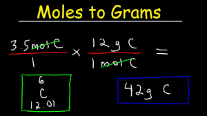 So the problem is that, in chemistry, we compare amounts of one substance to another using moles. How To Convert Moles To Grams Youtube